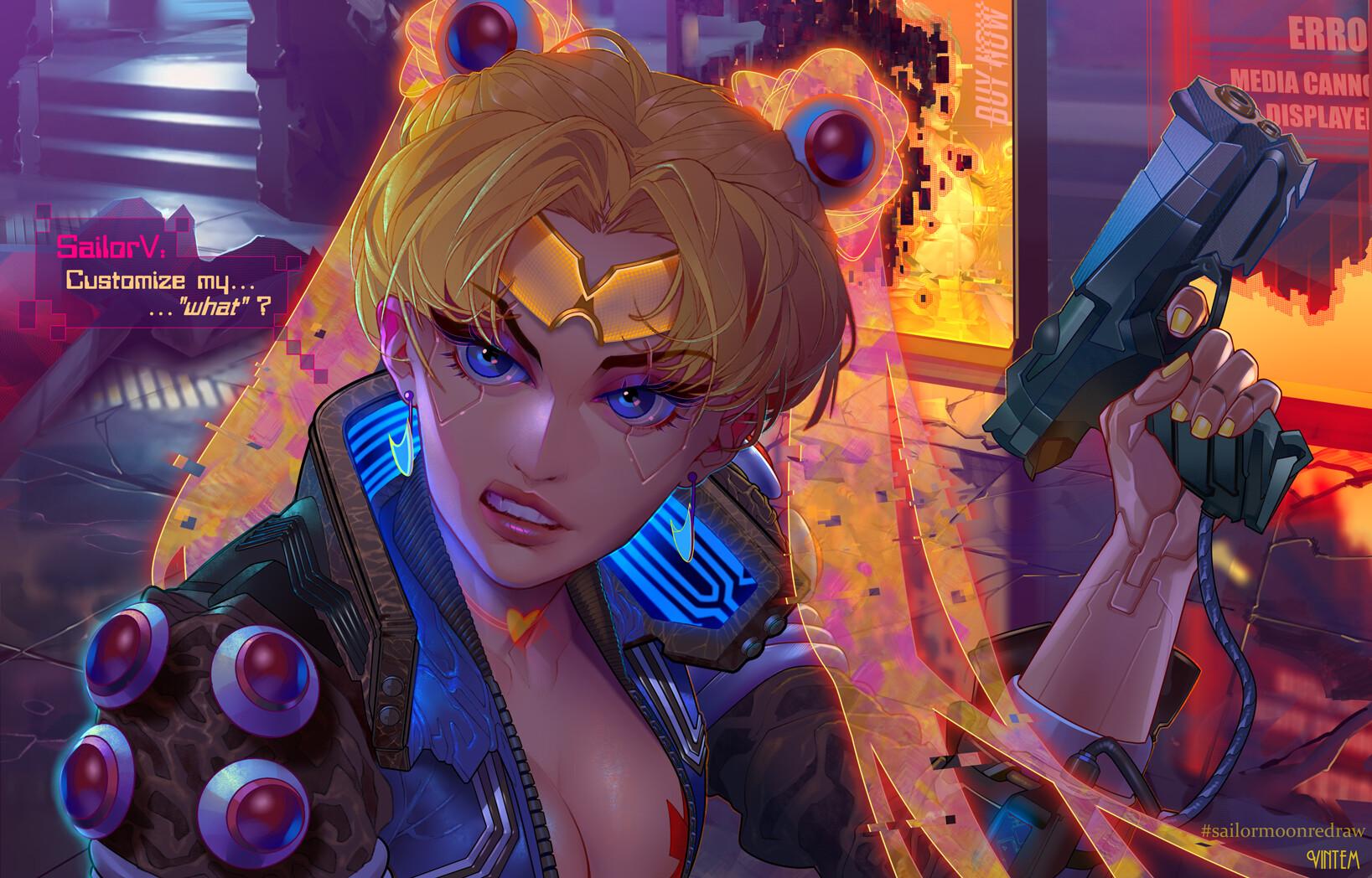 Anime Cyberpunk Sailor Moon Depicted In The Style Of Cyberpunk 2077 World Today News 